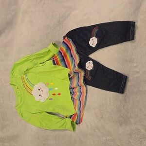 Nanette Kids Rainbow Top and Pants Set